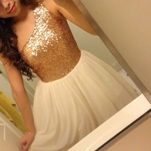 ASOS One Shoulder Sequin Dress